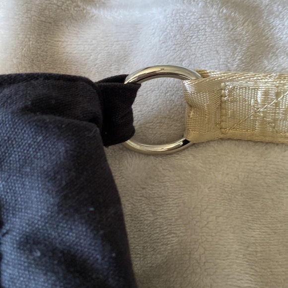 Black & gold VS Pink Messenger bag satin & canvas - Picture 14 of 16